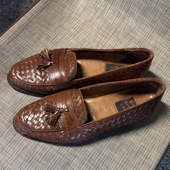 Salvatore Ferragamo Brown Leather Tassel Loafers